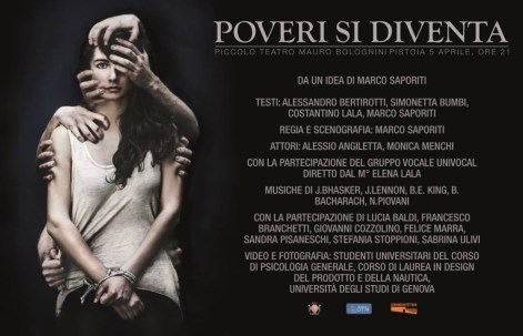 POVERI SI DIVENTA - LOCANDINA PISTOIA